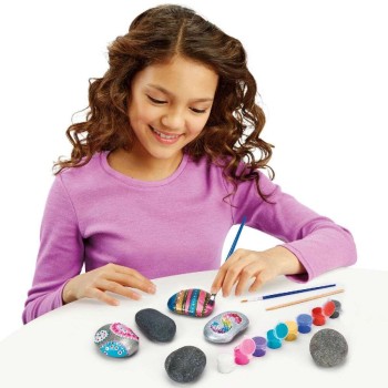 Lexibook Cra-z-art My Look Metallic Mania Rock Art Stone Craft Kit (crss1) 35.CRSS1 3380743110271