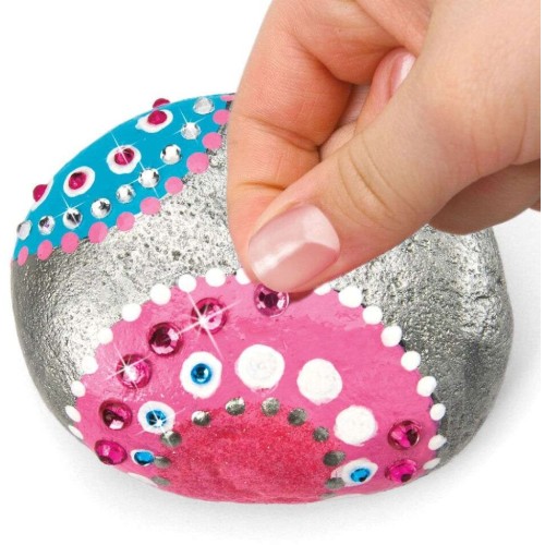 Lexibook Cra-z-art My Look Metallic Mania Rock Art Stone Craft Kit (crss1) 35.CRSS1 3380743110271