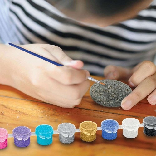 Lexibook Cra-z-art My Look Metallic Mania Rock Art Stone Craft Kit (crss1) 35.CRSS1 3380743110271