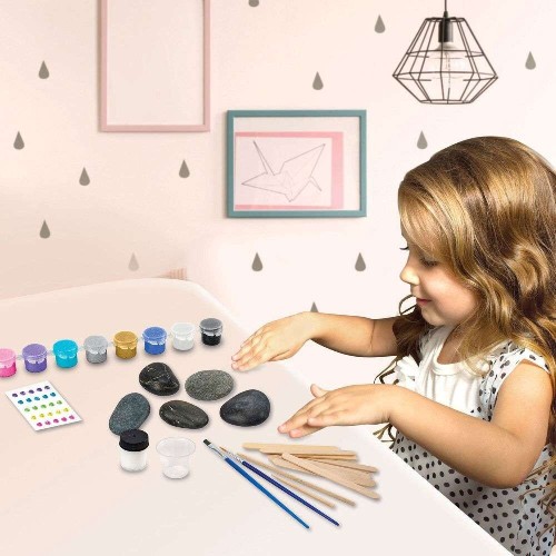 Lexibook Cra-z-art My Look Metallic Mania Rock Art Stone Craft Kit (crss1) 35.CRSS1 3380743110271