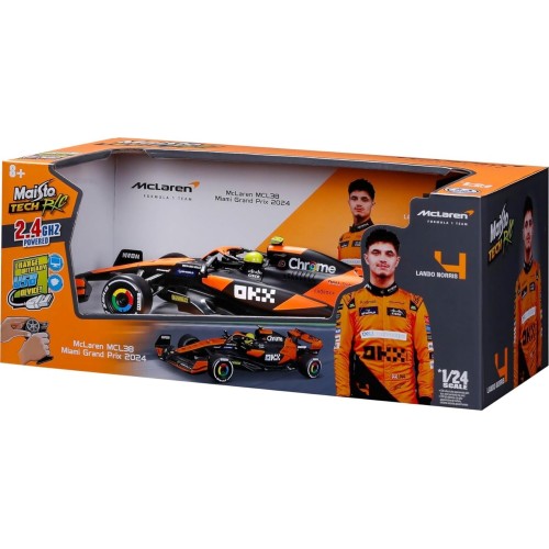 Maisto Formula 1 1:24 Premium rc f1 Mclaren 2024 Norris 2.4ghz 49/82359 090159823599