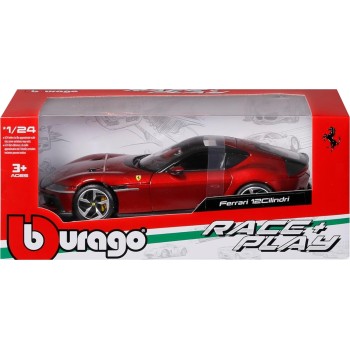Bburago ferrari race and play 12 cilindri - 1:24 scale - incredibly detailed die-ca 18/26033 4893993260331