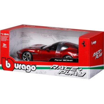 Bburago ferrari race and play 12 cilindri - 1:24 scale - incredibly detailed die-ca 18/26033 4893993260331