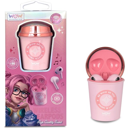 kids licensing WOW Generation Coffee Cup Shaped Bluetooth Headphones WOW00124 8435507887540