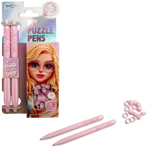 kids licensing MY PUZZLE PENS SET IN  CDU WOW GENERATION  WOW00076 8435507883023