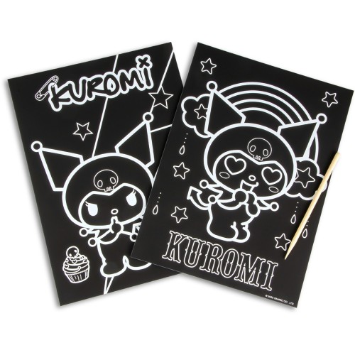 kids licensing Hello Kitty Scratch Art Set Kuromi KU00020 8435507893657