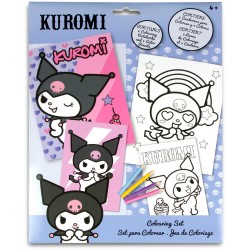 kids licensing Hello Kitty Colouring Set With Notebook Kuromi KU00019 8435507893640