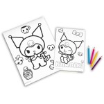 kids licensing Hello Kitty COLOURING SET WITH NOTEBOOK KUROMI  KU00019 8435507893640
