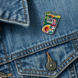 cinereplicas: k-pop demon hunters - zoey hamburger noodles pin CR3128 4895205625396