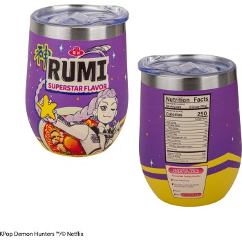 cinereplicas: k-pop demon hunters - rumi superstar flavor travel mug CR4386 4895205625907
