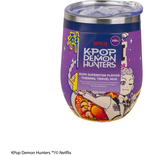 cinereplicas: k-pop demon hunters - rumi superstar flavor travel mug CR4386 4895205625907