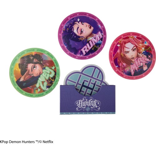 kpop demon hunters cinereplicas: k-pop demon hunters - huntr/x coasters set of 4 CR4121 4895205624894