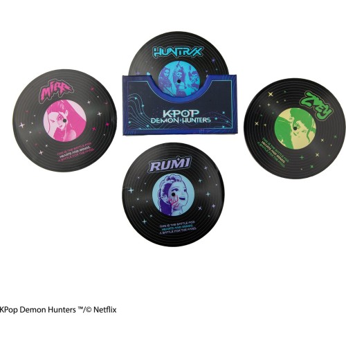 cinereplicas: k-pop demon hunters - hunters and demons soundtrack coasters  set of 4 CR4120 4895205624887