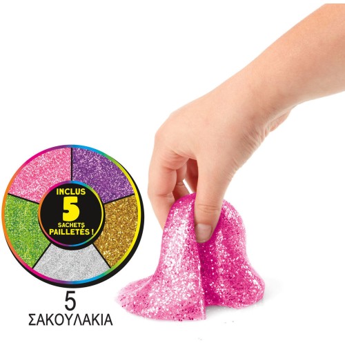 Lexibook cra-z-art crazy mixes medium  4 kinds of compounds for squeezing with glitter and decorations ages 6+, 1+ players 35.CR