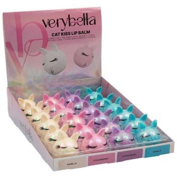 Giochi Preziosi Very Bella Lip Balm Cat Kiss - 4 Designs (vrb29000) VRB29000 8056379179504