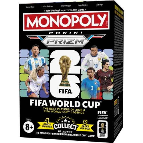 Hasbro Monopoly Panini Prizm: Booster Box Cards World Cup Fifa | Τρέχοντα Αστέρια G2677 5010996391506