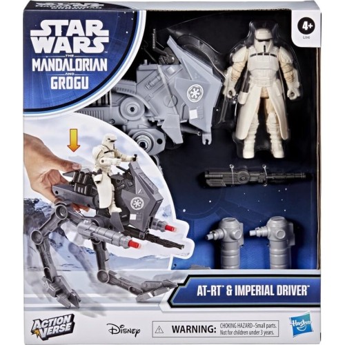 Hasbro Star Wars wars actionverse at-rt and imperial remnant at-rt driver, action figure and G2840 5010996356031
