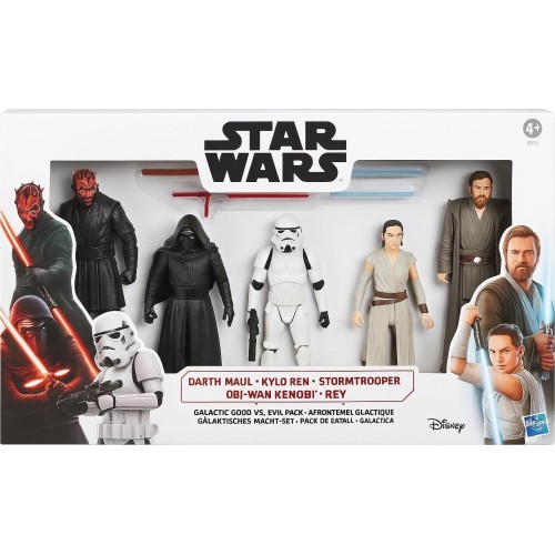 Hasbro Star Wars Wars Galactic Good Vs. Evil 6 Action Figure Set - 5Pk G0310 5010996238832