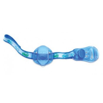 Chicco Αλυσίδα Πιπίλας Με Κλιπ Και Κάλυμμα Θηλής Μπλε C70-07263-80 8058664033058