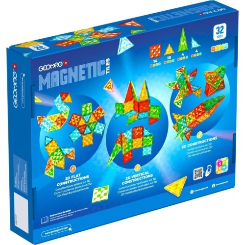 Geomag Magnetic Tiles Gems Rocket 32pcs. PF.224.105.00 7640122241054
