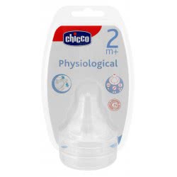 Chicco Θηλή Σιλικόνης Φυσική Μέθοδος Ρυθμιζόμενη Ροή 2Μ+, 2 Τεμάχια β60-20833-20 8058664058112
