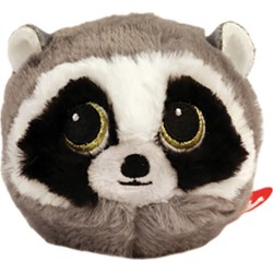 TY Fluffy Ball Beanie Bouncers Raccoon Grey 1607-83119 008421831197