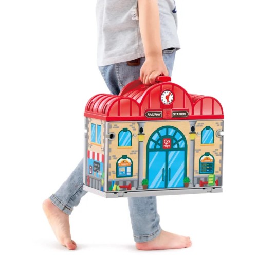 Hape Railway Train Station Set E3877K 6943478050723