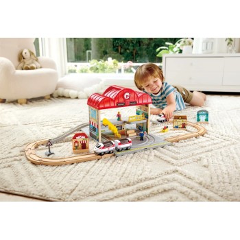 Hape Railway Train Station Set E3877K 6943478050723
