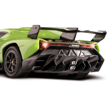 Carson 500404308 1:24 Lamborghini Veneno 2.4g 100% RTR green - remote controlled car, LED lighting, driving time approx. 60 minu
