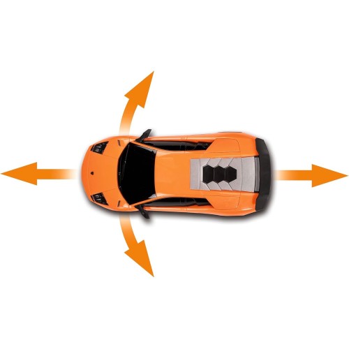 Carson 500404307 1:24 Lamborghini Murcielago SV 2.4g 100% RTR - remote controlled car, LED lighting, driving time approx. 60 min