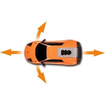 Carson 500404307 1:24 Lamborghini Murcielago SV 2.4g 100% RTR - remote controlled car, LED lighting, driving time approx. 60 min