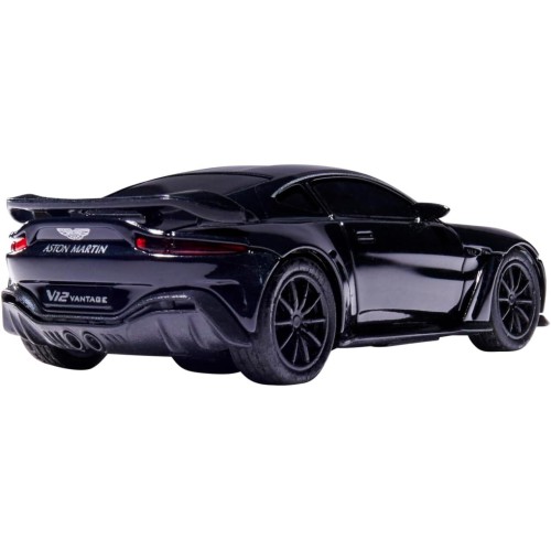 Carson 1:60 Nano Racer Aston Martin V12 Vantage Black - Τηλεχειριστήριο Αυτοκίνητο, Όχημα RC, Παιχνίδι για Παιδιά, Τηλεχειριζόμε
