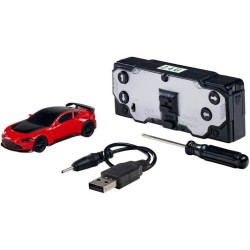Carson 1:60 Nano Racer Aston Martin V12 Vantage red - remote controlled car, RC vehicle, toy for children, remote controlled, RC