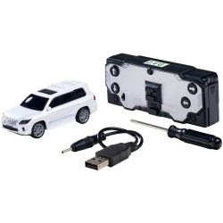 Carson 1:60 Nano Racer Lexus Lx570 white - remote controlled car, RC vehicle, toy for children, remote controlled, RC car, 2.4 G