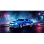 Carson 1:60 Nano Racer Ford Mustang Shelbygt500 Blue - Τηλεχειριστήριο Αυτοκίνητο, Όχημα RC, Παιχνίδι για Παιδιά, Τηλεχειριζόμεν