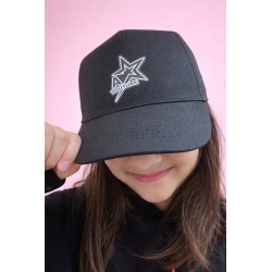 Toys-shop Choice Παιδικό Καπέλο Alena And Princess Από 100% Βαμβάκι Μαύρο - White Star 04 / Black 5202200080751