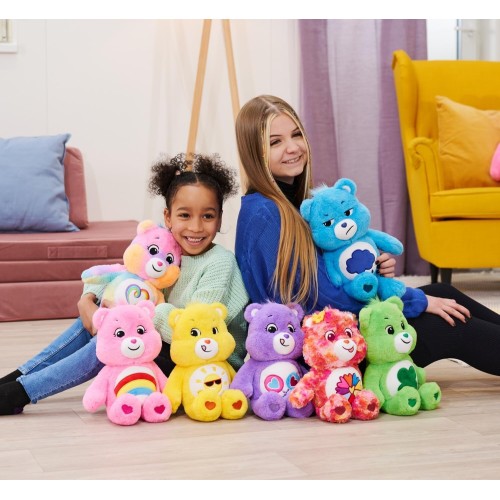 care bears simba - lucky bear sunshine bear cuddly toy 35 cm - cuddly soft plush toy - 6305878002038 5400868036404