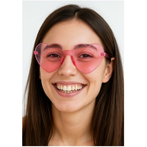 fun world Glasses "hearts" in 4 Colors 14x6cm. one Size 7933 5212054711466