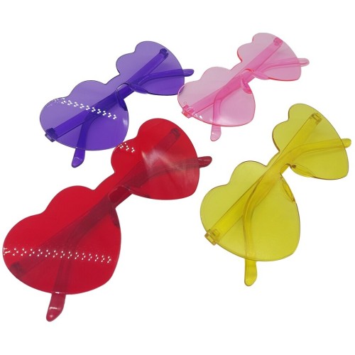 fun world Glasses "hearts" in 4 Colors 14x6cm. one Size 7933 5212054711466