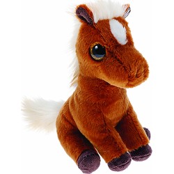 ty ΤΥ Χνουδωτό Beanie Boos Καφέ Αλογάκι με Λευκή Χαίτη 15εκ 1607-37408 008421374083