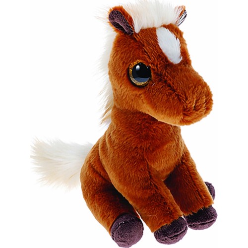ty ΤΥ Χνουδωτό Beanie Boos Καφέ Αλογάκι με Λευκή Χαίτη 15εκ 1607-37408 008421374083