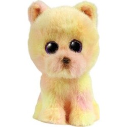 TY Plush Beanie Boos Pomeranian Dog in Light Yellow Color 15cm 1607-37407 008421374076