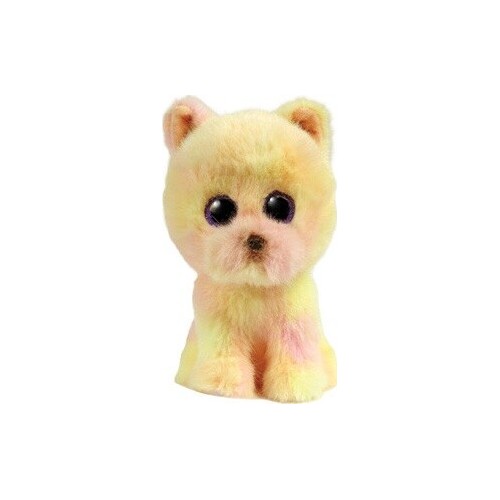 TY Plush Beanie Boos Pomeranian Dog in Light Yellow Color 15cm 1607-37407 008421374076