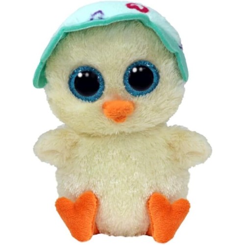 TY Beanie Boos Fluffy Chick With Hat 15cm 1607-37405 008421374052