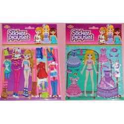 OEM Αυτοκόλλητα Stickers Playset Ντύνω Ξεντύνω - 2 Σχέδια D013 4712928060825