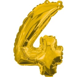 PROCOS Foil Balloons Gold No4 85cm 091188 5201184911884