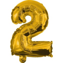 PROCOS Foil Balloons Gold No2 85cm 091186 5201184911860
