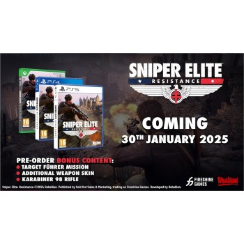 Rebellion sniper elite: resistance  4  5056208825537