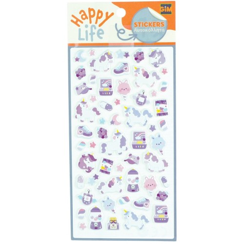GIM Sticker Puffy Unicorn 770-83004 5204549179714