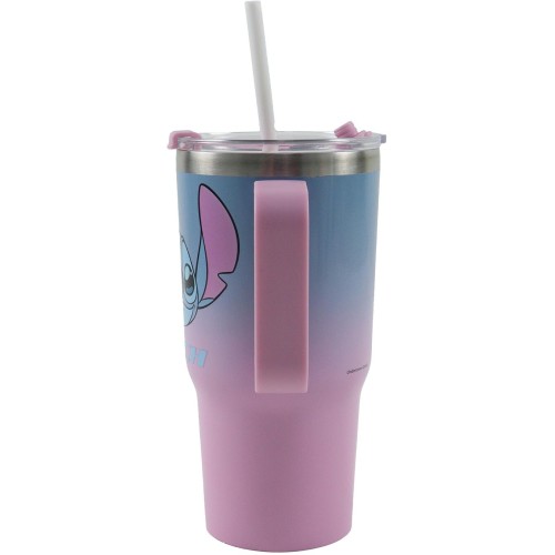gim ποτήρι ss με καλαμάκι 520ml Stitch 552-05221 5204549181601